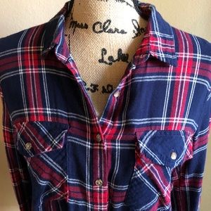 Soft n Cozy Button-down Plaid Shirt